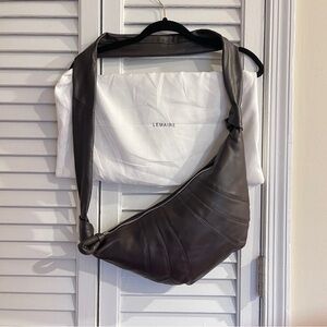 Lemaire Brown leather croissant bag